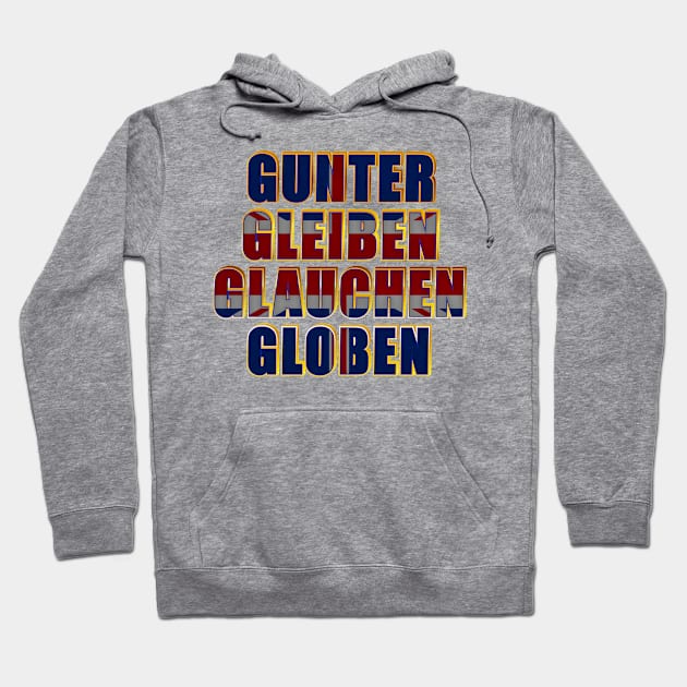 Gunter Gleiben Glauchen Globen Hoodie by The Lucid Frog